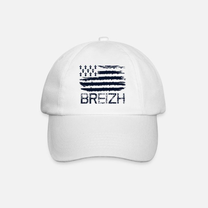 Breizh drapeau - Casquette classique - blanc/blanc