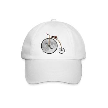 La lune et le vélo - Casquette classique - blanc/blanc - Devant