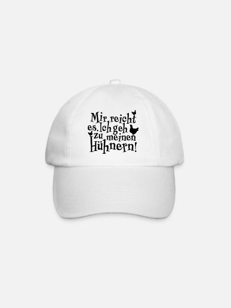 Mir reicht es. Ich geh zu meinen Hühnern - Baseballkappe - Weiß/Weiß