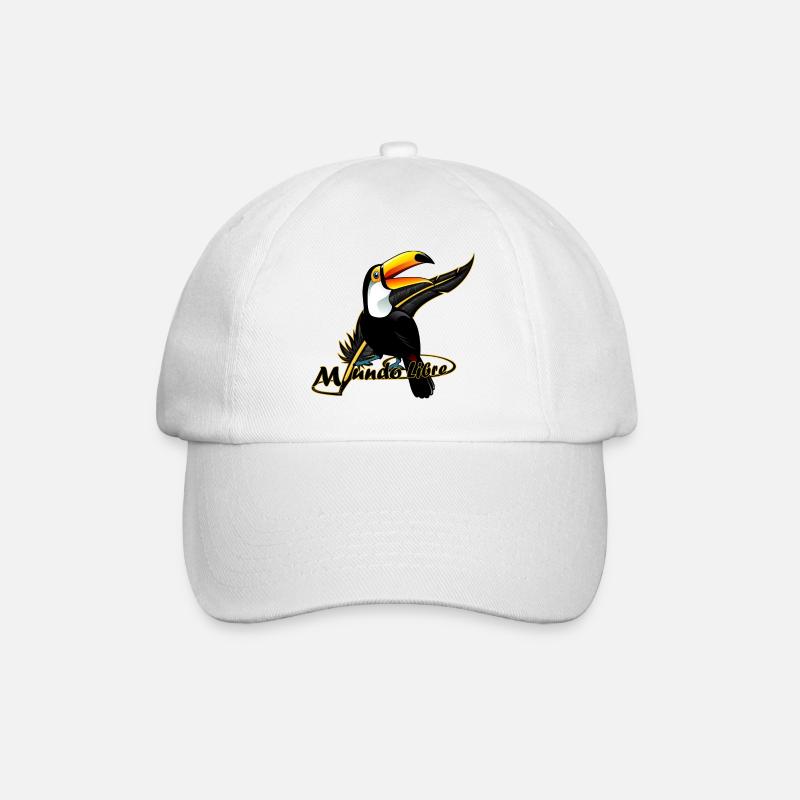 Oiseau tucan - Casquette classique - blanc/blanc