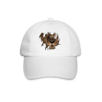 Leo Designs, Zodiac Signs, Lion - Baseball Cap - white/white - Front