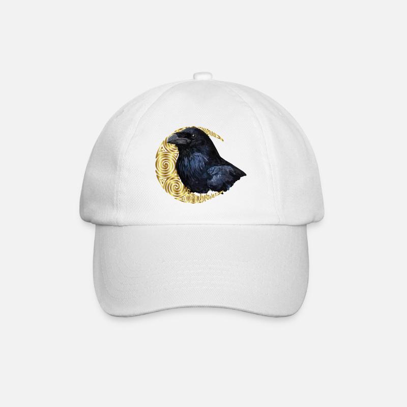 Raven - Baseball Cap - white/white