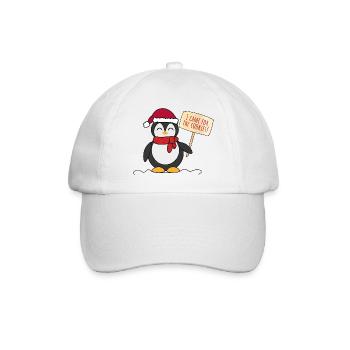 Pingouin de Noël - Casquette classique - blanc/blanc - Devant