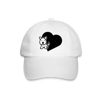 Chien chien - Casquette classique - blanc/blanc - Devant