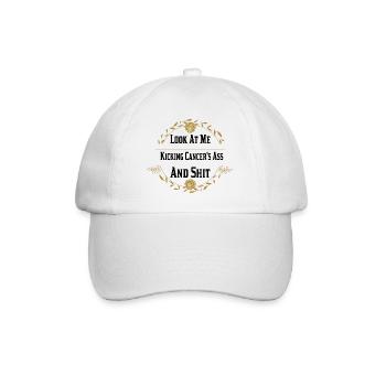 Cancer Survivor, Funny Cancer Gifts idea - Casquette classique - blanc/blanc - Devant