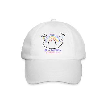 Be a rainbow in someone's cloud - Baseballkappe - Weiß/Weiß - Vorne