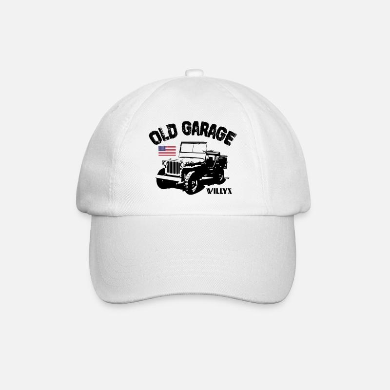 Old Garage Jeep - Casquette classique - blanc/blanc