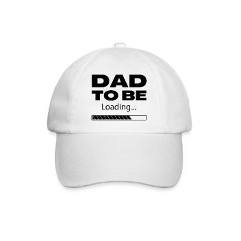 Dad To Be Loading Black - Baseball Cap - white/white - Front