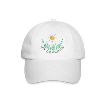Vivez la forêt de la vie sauvage - Casquette classique - blanc/blanc - Devant