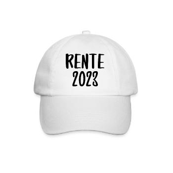 Rente Rentner Arbeit Ruhestand Spruch 2023 - Baseballkappe - Weiß/Weiß - Vorne