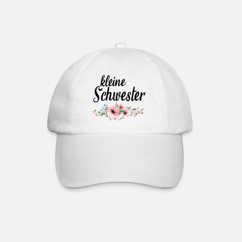 Blumenmuster mit Pastellakzenten - Baseballkappe - Weiß/Weiß