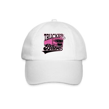 TRUCKER BABE TRUCK DRIVER - Baseball Cap - white/white - Front
