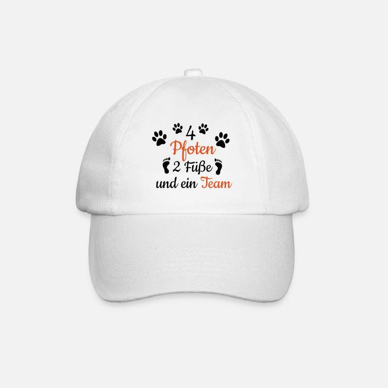 Hundeliebhaber Hunde Geschenkidee Hundebesitzer - Baseballkappe - Weiß/Weiß