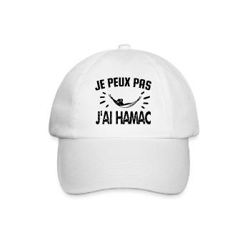 je peux pas j'ai hamac - Casquette classique - blanc/blanc - Devant