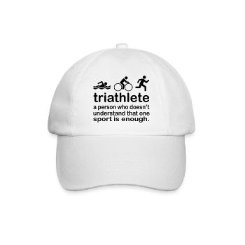 Triathlon Natation Bike Run - Casquette classique - blanc/blanc - Devant