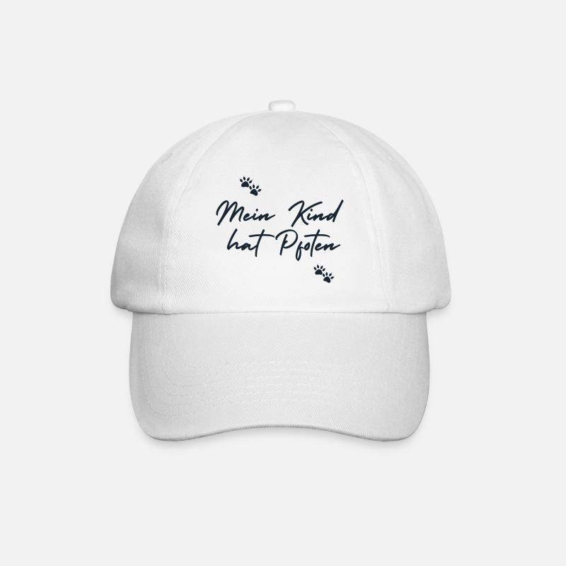 Mein Kind hat Pfoten - Baseballkappe - Weiß/Weiß
