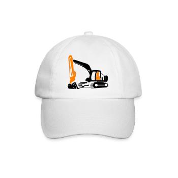 Excavatrice - Casquette classique - blanc/blanc - Devant
