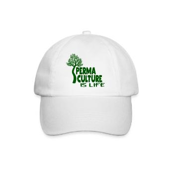 Permaculture Is Life - Baseball Cap - white/white - Front