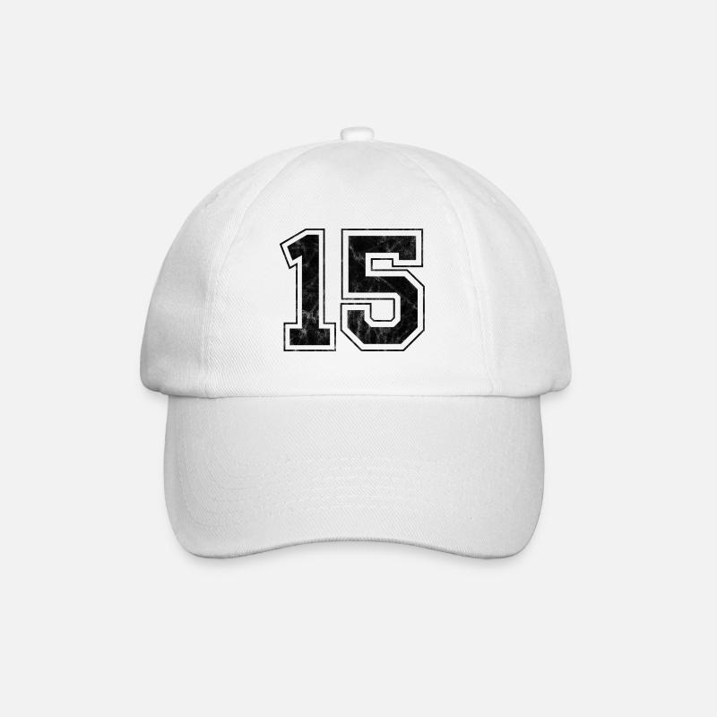 Numéro 15 - Casquette classique - blanc/blanc