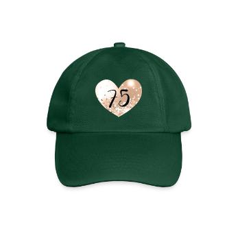 75 Numéro de cœur - Casquette classique - vert bouteille - Devant