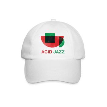 Acid Jazz Music Trip Hop - Baseball Cap - white/white - Front