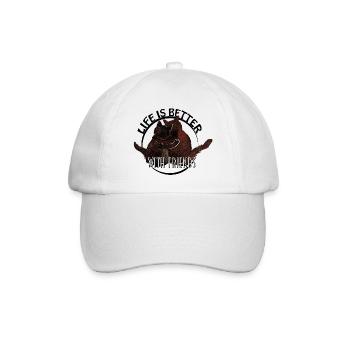 Amoureux des chats pour toujours - Casquette classique - blanc/blanc - Devant