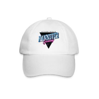 Hannover Germany City Skyline Vintage Retro - Baseball Cap - white/white - Front