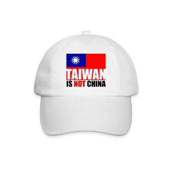 Taiwan is not China ❗❗❗ 台灣不是中國 ❗❗❗ - Baseball Cap - white/white - Front