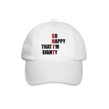 80 - Baseball Cap - white/white - Front