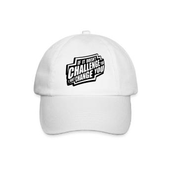Séance d’entraînement Fitness Motivation Citation - Casquette classique - blanc/blanc - Devant