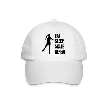 Roller Skate Inline Gift Patin à roues alignées Skate - Casquette classique - blanc/blanc - Devant