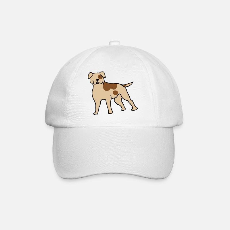 Amercian Bulldog - Baseballkappe - Weiß/Weiß