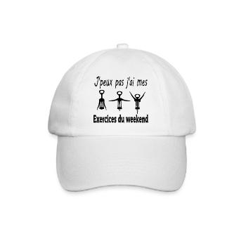 Exercices du We j peux pas - Casquette classique - blanc/blanc - Devant