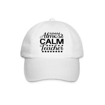 Professeur presque calme - Casquette classique - blanc/blanc - Devant