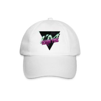 dinosaur moon christmas vacation cool gift - Baseballkappe - Weiß/Weiß - Vorne