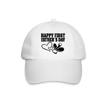 Fête des pères Papa Enfant Famille Papa Fille Fils - Casquette classique - blanc/blanc - Devant
