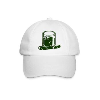 Cigar - Baseball Cap - white/white - Front