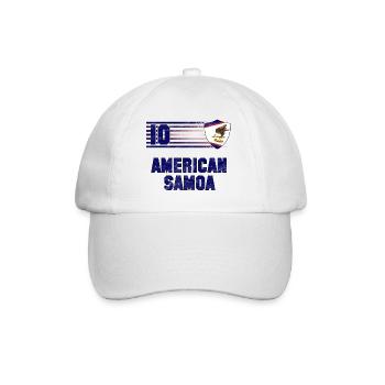 American Samoa Soccer Team - Baseball Cap - white/white - Front