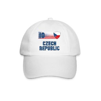 Tschechische Republik Fußball Mannschaft - Baseballkappe - Weiß/Weiß - Vorne