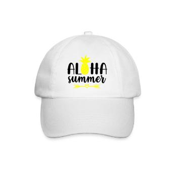 Aloha Summer - Baseball Cap - white/white - Front