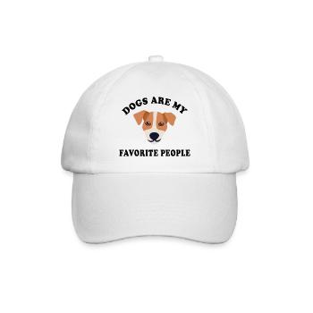 Dogs Are My Favorite People mon chien préférré - Casquette classique - blanc/blanc - Devant