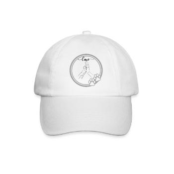 Love of animals, Give Paw - Baseball Cap - white/white - Front