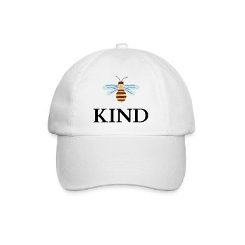 be kind - Baseballkappe - Weiß/Weiß - Vorne