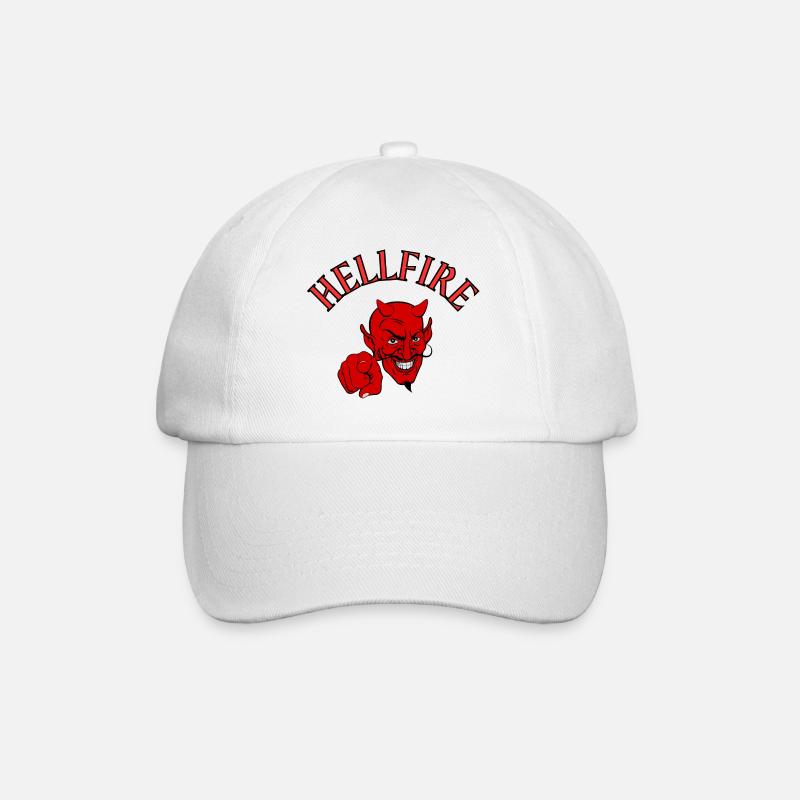 Devil, Satan, Devil, Hellfire - Baseball Cap - white/white