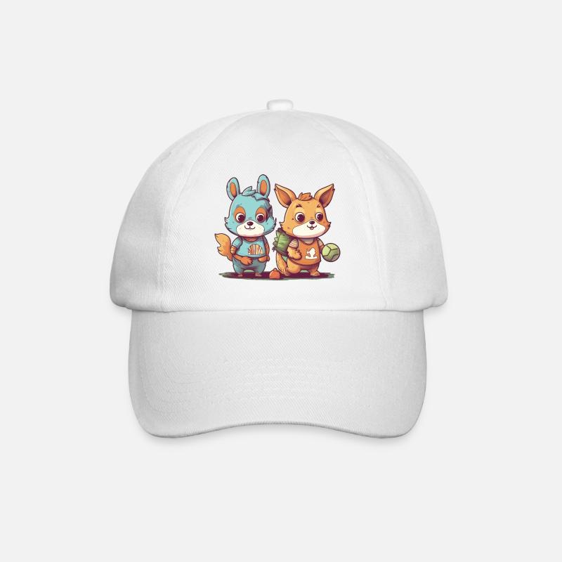 Animal Athletes - Baseball Cap - white/white