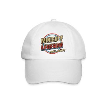 Minigolf Legend - Baseball Cap - white/white - Front