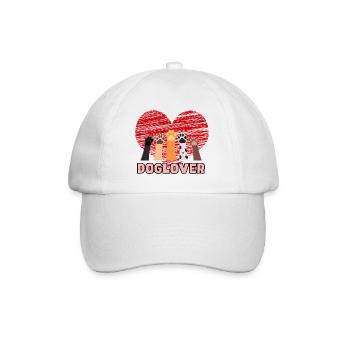 Doglover pour les vrais amoureux des chiens # - Casquette classique - blanc/blanc - Devant