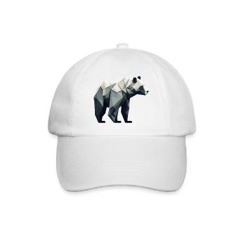 Ours minimaliste - Casquette classique - blanc/blanc - Devant