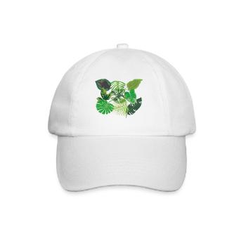 Stylish Leaf Motif Jungle - Baseball Cap - white/white - Front
