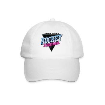 Hockey Field Hockey Player Sport Fan Neon Vintage - Baseball Cap - white/white - Front